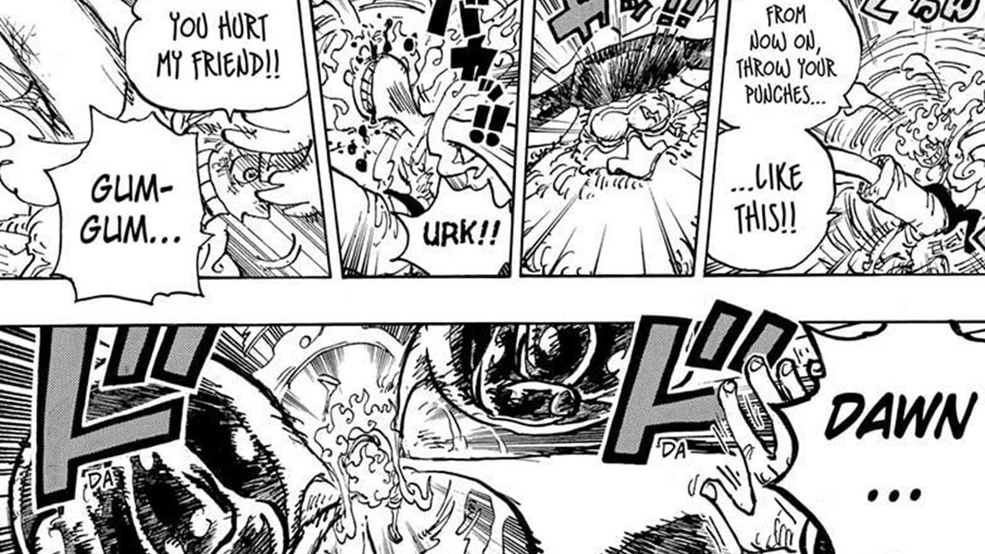 Unlike Sanji and Bonney, Luffy could withstand Saturn's attack (Image via Shueisha)
